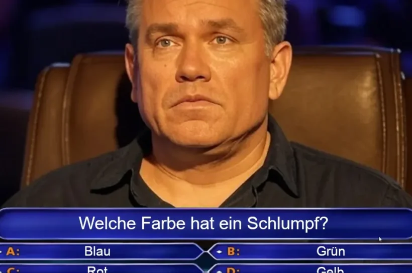Farbenblinder Mann rät einfach ins Grüne hinein Farbenblinder Mann rät einfach ins Grüne hinein – Aufregung bei RTL