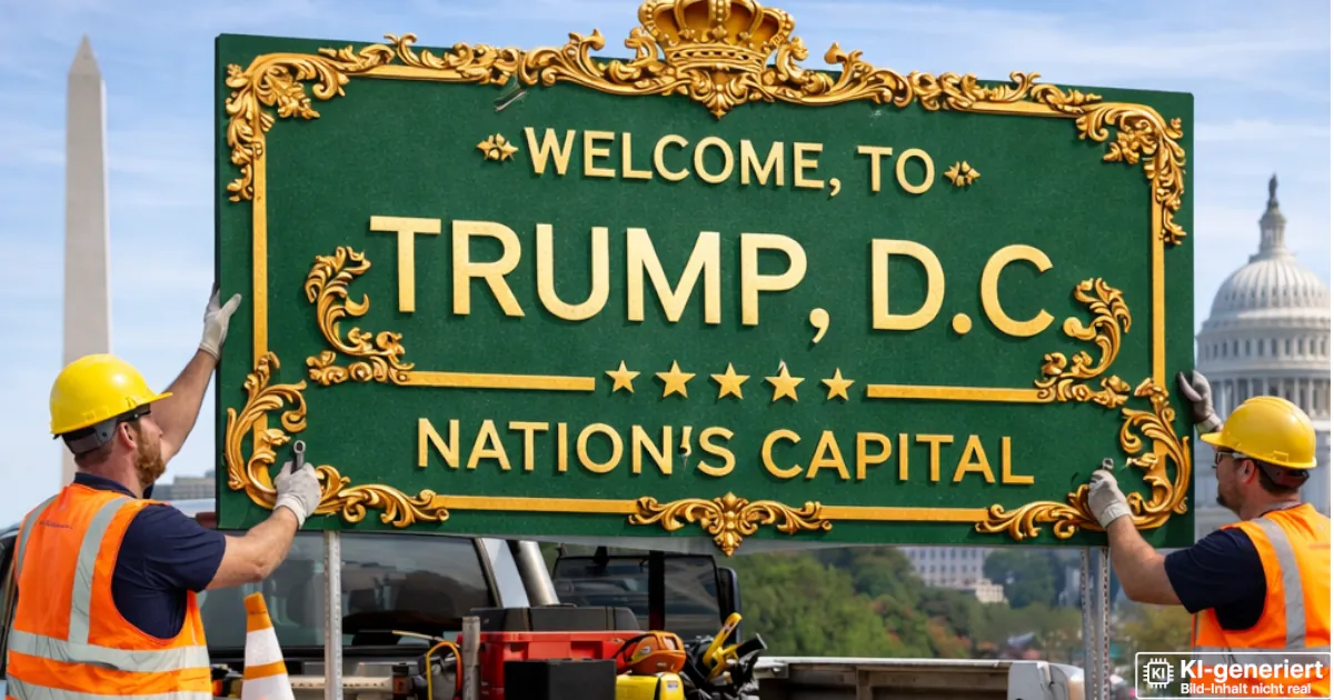 Zum 80. Geburtstag: Washington, D.C. wird in Trump, D.C. umbenannt