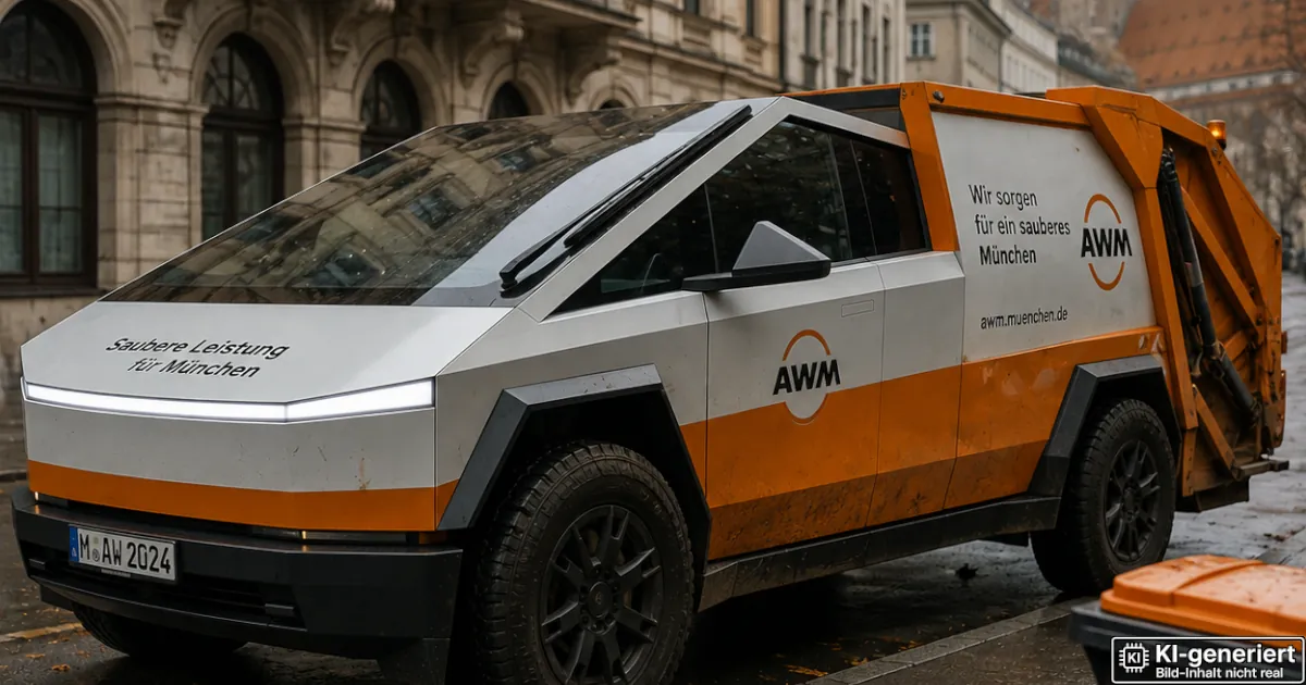 München präsentiert: Den neuen Cybertruck-Müllwagen!