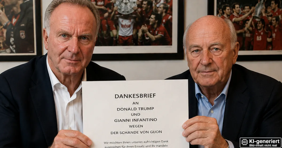 Endlich nicht mehr größter WM-Skandal: Rummenigge und Obermayer schreiben Dankesbrief an Trump und Infantino Endlich nicht mher größter WM-Skandal: Rummenigge und Obermayer schreiben Dankesbrief an Trump und Infantino