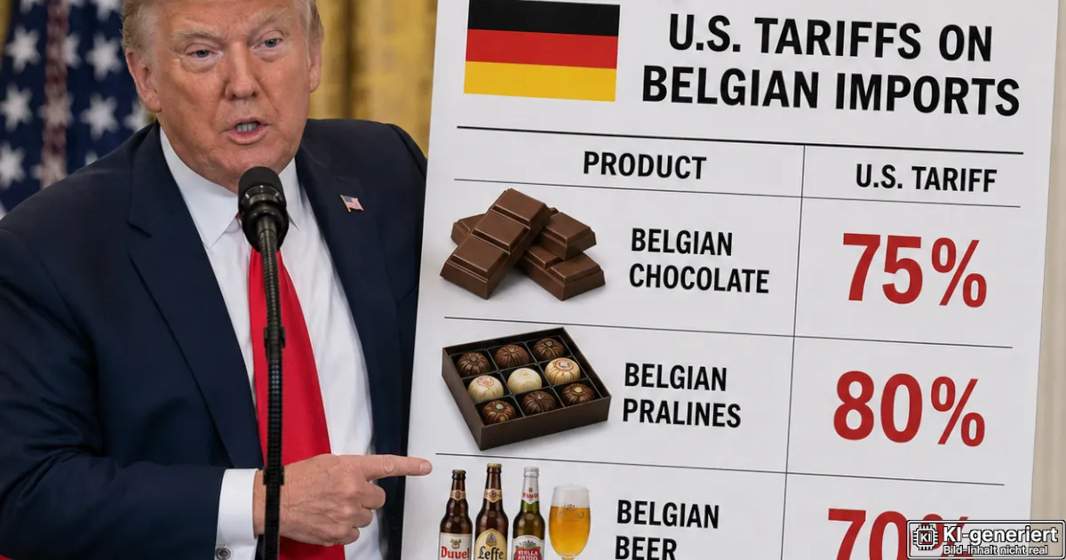 Ein Tag nach dem US-Ausscheiden: Trump verhängt Strafzölle gegen Belgien Ein Tag nach dem US-Ausscheiden: Trump verhöngt Strafzölle gegen Belgien