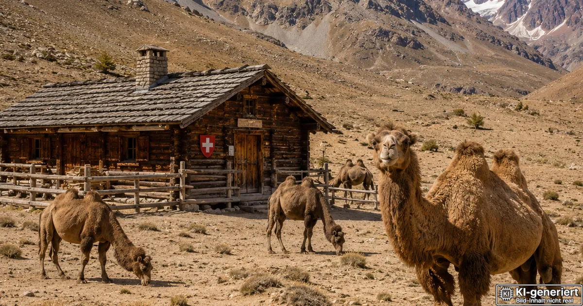 Klimawandel: Schweiz erlaubt Alpwirtschaft mit Kamelen Klimawandel: Schweiz erlaubt Alpwirtschaft mit Kamelen