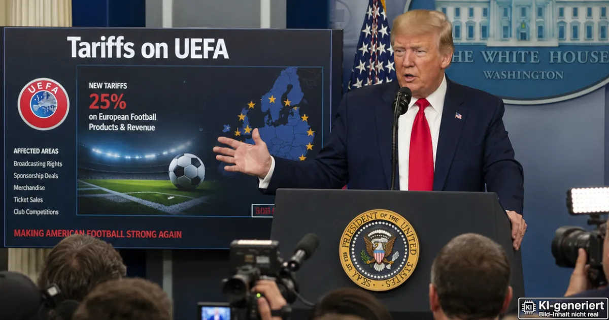 Nach Kritik an seinem Freund Infantino: Trump verhängt Zölle gegen die UEFA Nach Kritik an seinem Freund Infantino: Trump verhängt Zölle gegen die UEFA