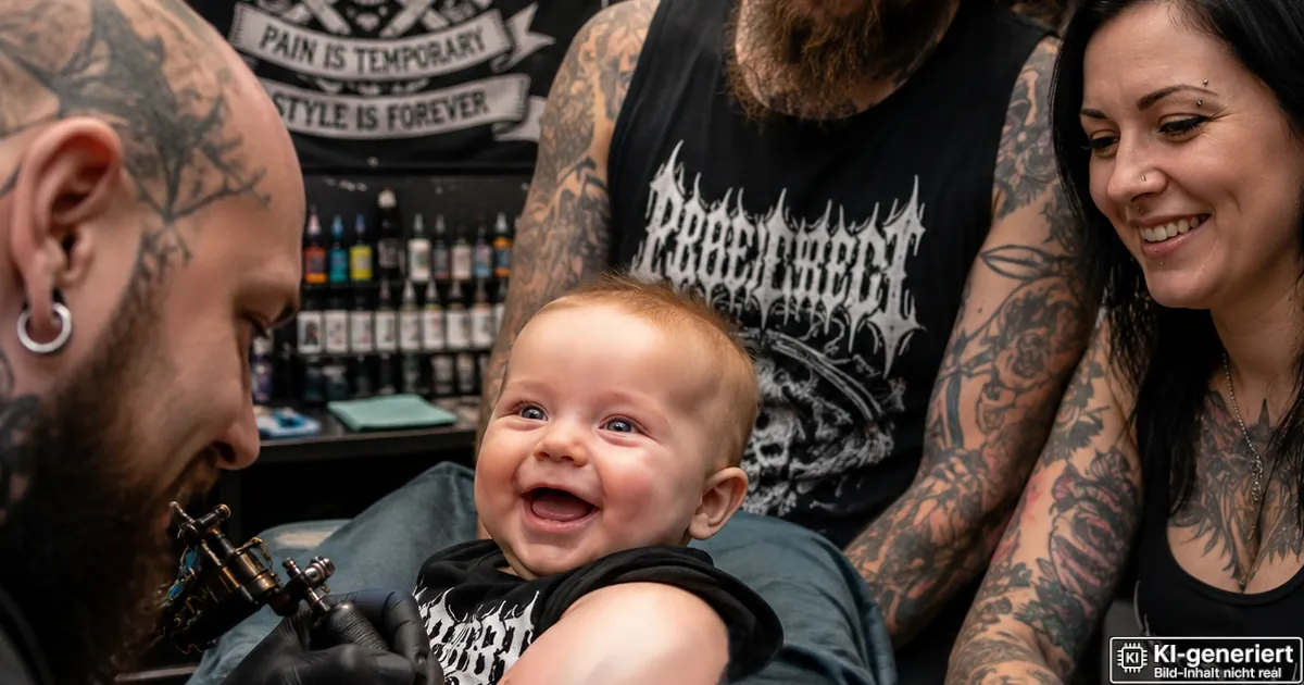 NAchdem es in Wacken kurz verloren ging: Eltern lassen ihrem Baby Adresse tätowieren