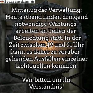 Mit der Bitte um Beachtung.