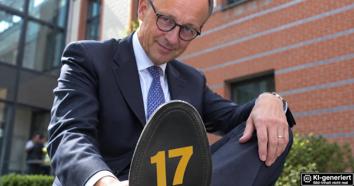Friedrich Merz stellt neue Schuhkollektion vor Friedrich Merz stellt neue Schuhkollektion vor