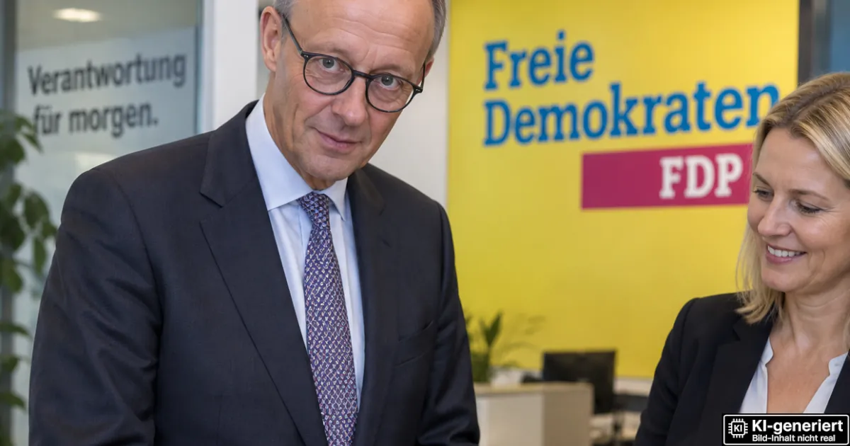 17,2 Prozent: FDP schickt Friedrich Merz Mitgliederantrag 17,2 Prozent: FDP schickt Friedrich Merz Mitgliederantrag