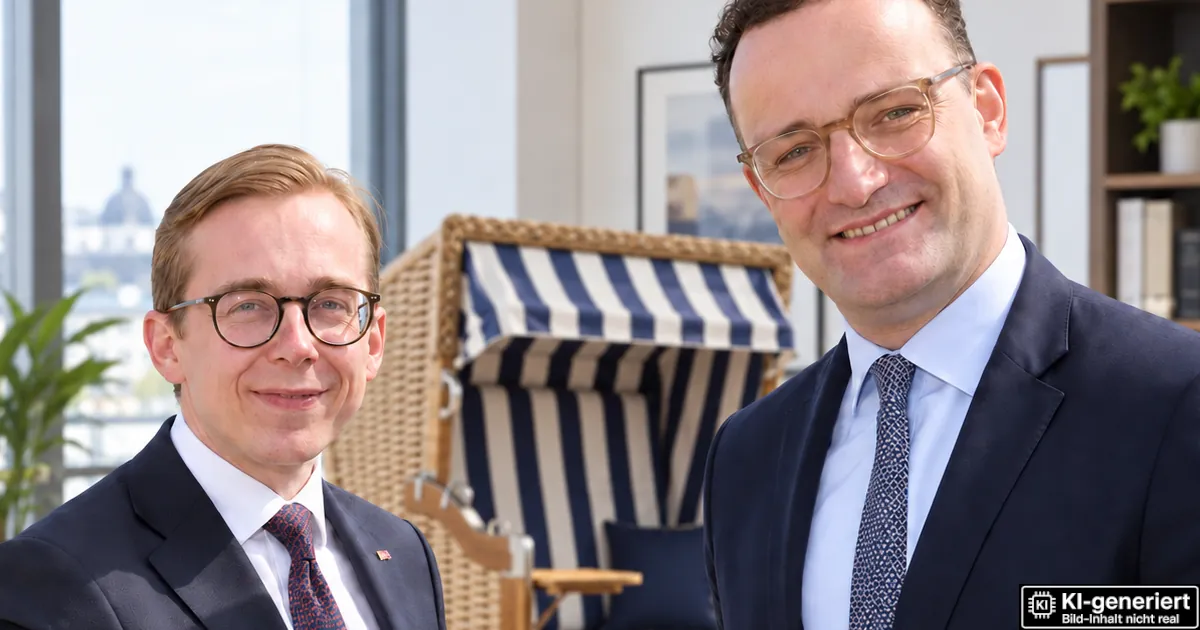 "Er braucht jetzt einen Platz zum Chillen": Philipp Amthor schenkt seinen Strandkorb Jens Spahn